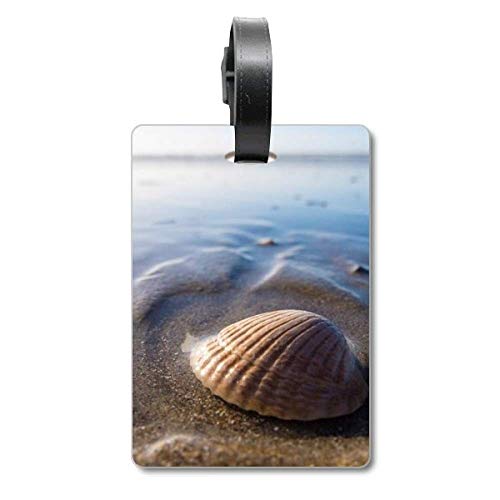 Étiquette valise de voyage ocean water shell pour croisière et grand air