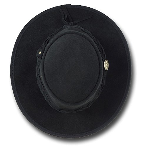 Image of Barmah Hats Foldaway Cattle Suede Leather Hat - Item 1061