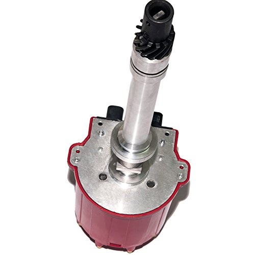 MAS Small Block Big Block EFI TBI Distributor 1987-1997 5.0L 5.7L 7.4L Compatible With Cadillac Chevy C/K Pickup Truck Van Camaro 305 350 454 HEI652R Red Cap 110-3952 GM19 - Thumbnail 2