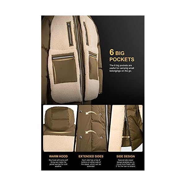 Orolay Women's Fleece Down Coat Thickened Winter Puffer Down Jacket - Image 6