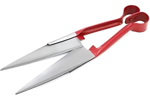 Sheep Shears Grass Shear Alpaca Shears R Shaped Design For Large Thick-Haired Animal Grooming (Red)