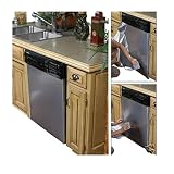 EZ FAUX DECOR As Seen On TV Peel and Stick Dishwasher Panel Cover Stainless Steel Film Brushed Nicke
