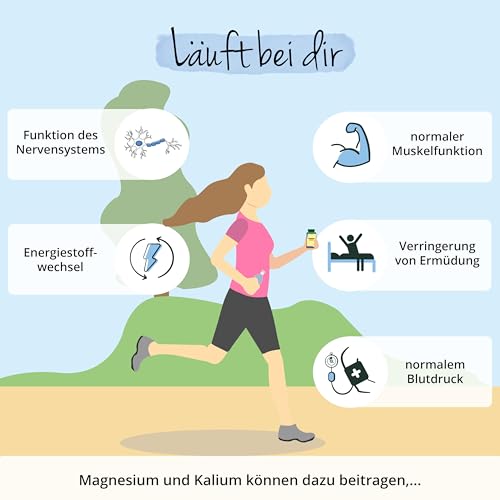 Magnesium + Kalium | Premium: Reine Citrat Formen - Ohne Zusatzstoffe | Hohe Bioverfügbarkeit | Elektrolyte | Muskeln - Blutdruck - Energie * | Laborgeprüft | Vegan | Deutsche Produktion von Vegavero® – Bild 5