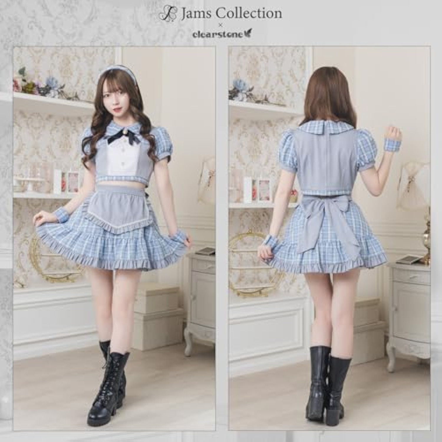 クリアストーン(Clearstone) リリカルパレット コスプレ ハロウィン アイドルツイードメイド JamsCollection レディース ブルー 詳細画像3