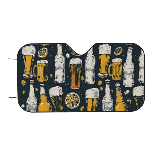 Couverture pare brise bière et agrume pour garder votre auto au frais