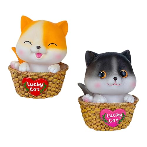Image of Money Saving Bank with Coin Slot / /Creative Cartoon Design Money Bank / /Plastic Piggy Bank for Boys & Girls (Pack of 1) (Lucky Cat- Yellow)