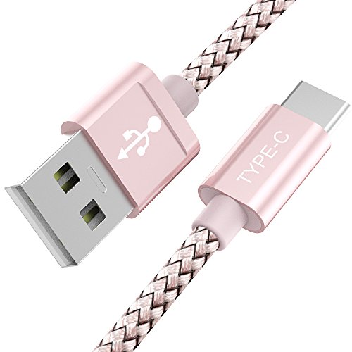 USB Type C Cable, Snowkids USB C Cable 6.6Ft Nylon Braided Fast Charger Cord Galaxy Note 8,LG V30 V20 G6 G5,Google Pixel 2 XL,HTC 10,OnePlus 2,MacBook 12