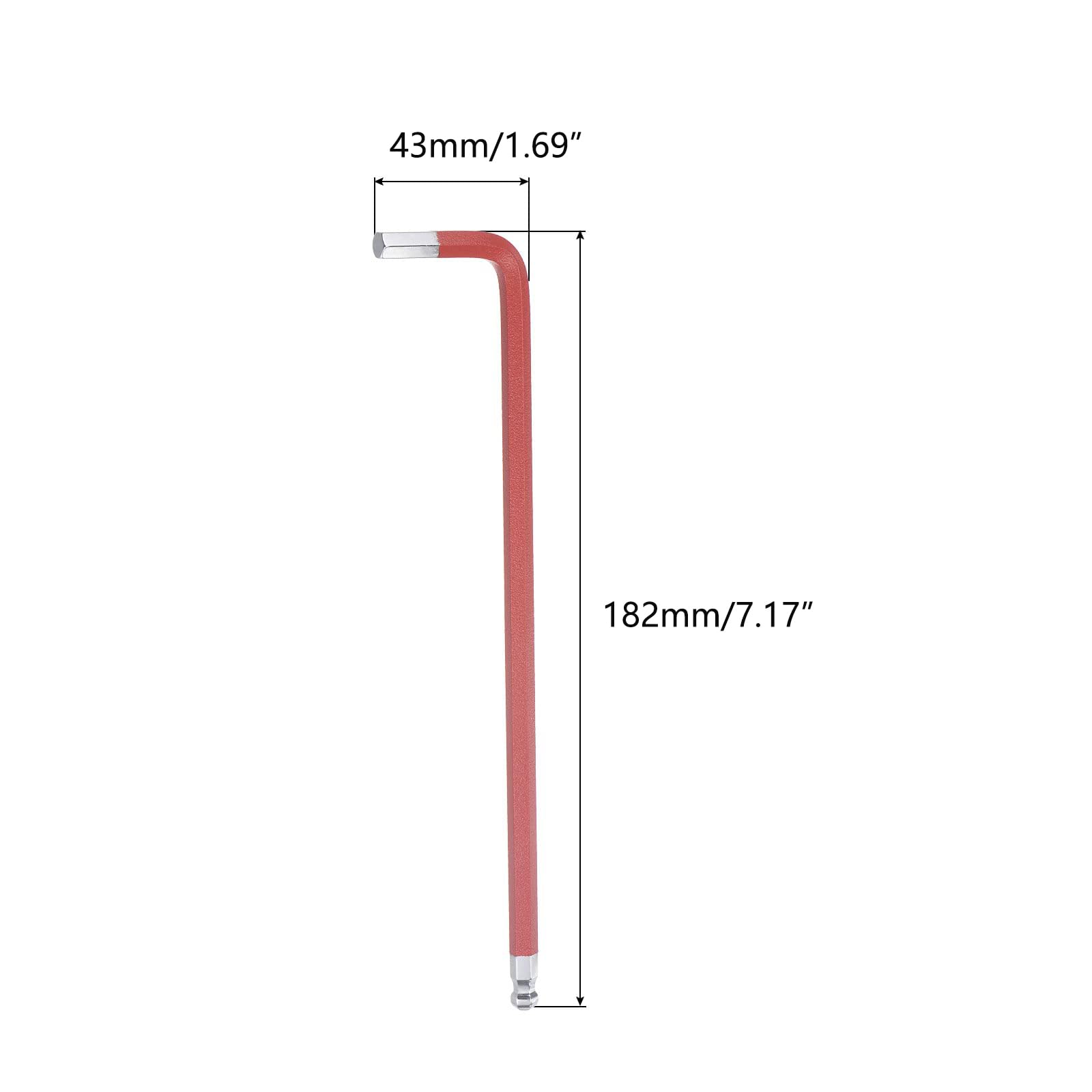 TOP-VIGOR 1Pcs 6mm Ball End Hex Key Wrench - Image 2