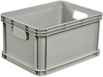 keeeper Strong Transport Box, Acid-Resistant and Food Safe, 40x30x22 cm, 20 Litre, Robert, Light Grey
