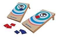 Schildkröt Cornhole Set – Bean Bag Wurfspiel für 2–4 Spieler – 2 Holzbretter mit ausklappbaren Beinen & 8 Sandsäckchen – Outdoor Geschicklichkeitsspiel für Garten, Strand & Freizeit