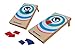 Schildkröt Cornhole Set – Bean Bag Wurfspiel für 2–4 Spieler – 2 Holzbretter mit ausklappbaren Beinen & 8 Sandsäckchen – Outdoor Geschicklichkeitsspiel für Garten, Strand & Freizeit