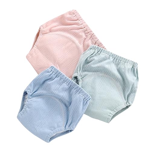 Toyvian 3Pcs Potty Training Pants Gauze Reusable Underwear for Boys Comfortable Breathable Design Mixed Colors