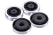 Produktbild Phobya Gehäusefüße M4x10-4 Stück Silver Gehäuse & Hardware Gehäusezubehör