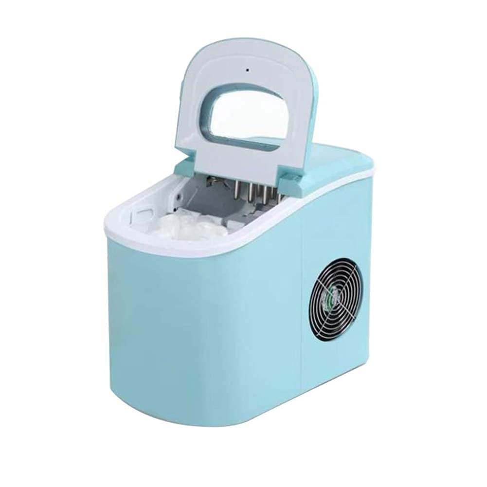 Home Ice Maker Machine Counter Top 15kg Capacity Fast Compact Ice Cube Makers with Cube Size No Plum Required Convenient (Color : Silver) (Color : Blue) (Color : Blue)