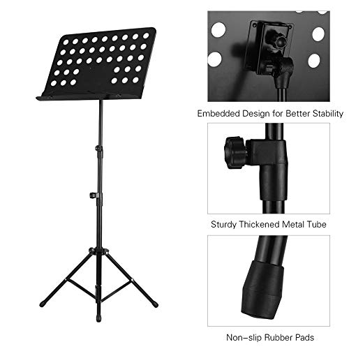 Przenośny metalowy stojak, zdejmowany instrument muzyczny na fortepian, skrzypce, gitarę, części akcesoria