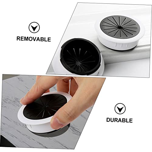 Mobestech 12 Peças Suportes Tampas De Organizador De Plástico Cobrem Móveis Organizadores De Cabos R