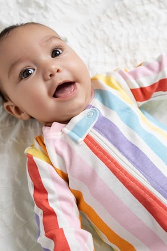 Image of MONICA + ANDY One Piece Baby Pajamas, 100% Organic Baby Clothes for Girls and Boys, Sizes For Newborn and Infant