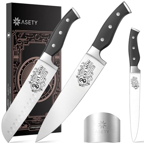 ASETY Christmas Gifts for Mom Women, Mom Birthday gifts, Gifts for Mom from Daughter Son Kids, Best Mom Ever Gifts, Holiday Cooking Knife Gifts