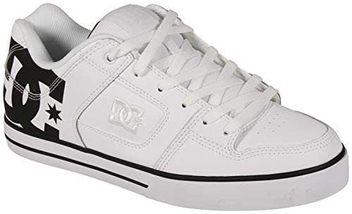 Image of DC mens Pure Skate Shoe, White /Black Monogram, 13 US