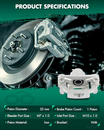 Image of SCITOO Rear Right Brake Caliper With Bracket 19-B2781A For Nissan For Altima 2002-2006 2013-2018 For Nissan For Maxima 2003-2007