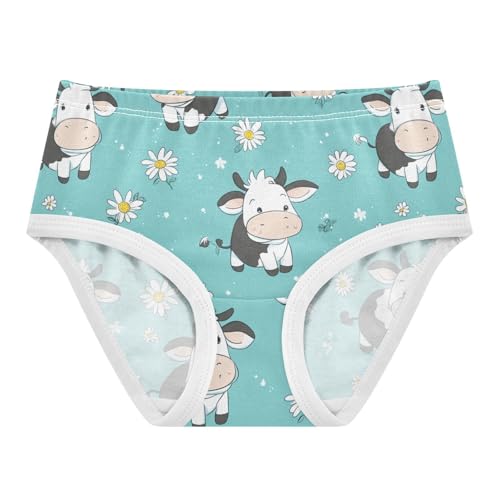 Wusikd Cows Daisy Girls' Underwear Cotton Cute Girls Briefs Soft Toddler Underwear 2T