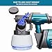 Tilswall Paint Sprayer 800W HVLP Spray Paint Gun, Electric Paint Sprayer Gun with 4 Nozzles & 3 Patterns for House Painting Furniture Cabinets Fence Home Walls Shark 800 (Blue, 1300 ml)
