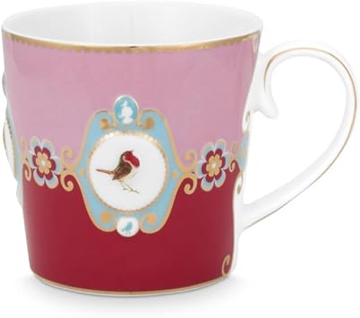 Pip Studio Love Birds K rm z  Pembe Porselen Kupa 250 Ml
