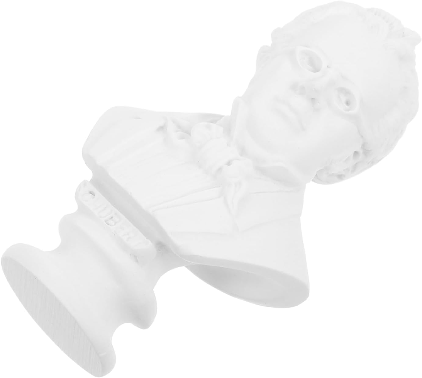 Resin Bust Musician Figurine Small White Sculpture for Display