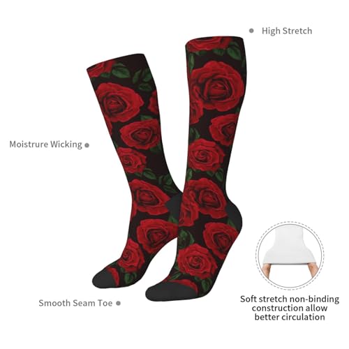 Knee High Socks for Women Girls Fashion Women's Festival Stockings for Casual Running Work Travel4