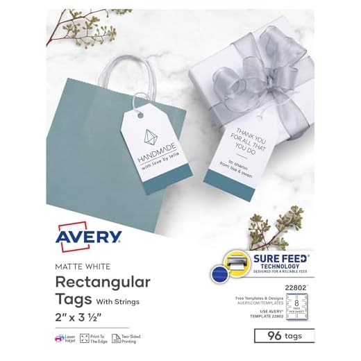 25+ Festive DIY Christmas Gifts to Make This Holiday Season 5 Avery Blank Printable Tags, Sure Feed Technology, 2" x 3.5", White, 96 Customizable Tags, String Included, Great for Branding, Gifts, Merchandising, and More (22802)