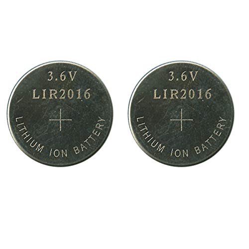 New 2 x Rechargeable LIR2016 LIR 2016 3.6V Button Cell