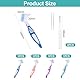 4 Stück Prothesenreinigungsbürsten Und 4 Stück Interdentalbürsten, Zahnspangen-Reinigungswerkzeuge, Prothesenpflegewerkzeuge, Prothesenzubehör