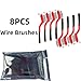 8pcs Premium Wire Brushes Set for Rust Removal, Paint Cleaning, and Metal Polishing - Versatile Tools for Automotive, Industrial, and Home Use - Durable Brass and Steel Brushes for Every Cleaning Task
