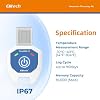 Elitech 10 Pack Temperature Data Logger Single Use 90 Days in-Transit Trip Disposable Temperature Recorder PDF Report Tiny but Elite TinyUSB -10~40C