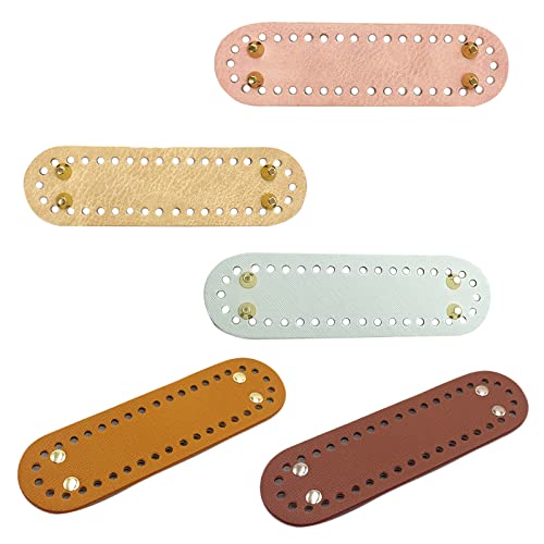Parte Inferior De Bolso Para El Bolso Bolsos De Ganchillo 5 Pcs Fondo Para Accesorios Hechos A Mano De Bolso Diy Bolsas De Ganchillo Parte Inferior Almohadilla Parte Inferior De Bolsa De Cuero De Pu Cover