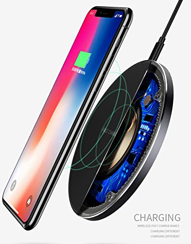 New Fast Qi Wireless Charger 15W, Charging Pad Compatible With Iphone 14/13/12/12 Pro Max/11/Xr/X/8 Plus, Samsung Galaxy S21/S20 Ultra/S10/S9/, Any Devices Support Wireless Charging (No Adapter) #TOP2