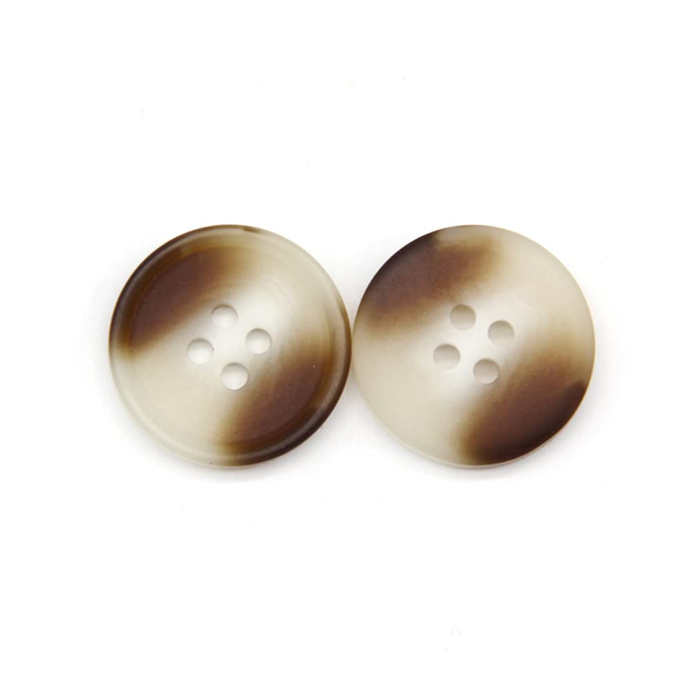 10 Pcs Imitation Horn Flatback Buttons Resin Buttons for Clothing Suit Coat Decorations DIY Accessories