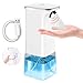Dispensador de Jabon 350 ml, Dosificador Jabon Baño Automático con Sensor, USB Rechargeable Dispensador Gel Hidroalcoholico sin Contacto para Cocina, Oficina, Hotel, Colegio