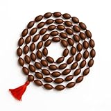 Shoppersduniya Kamal Gatta Mala - 108 cuentas de semillas de loto grandes originales de Japa Mala para Laxmi Pooja y uso - Gris