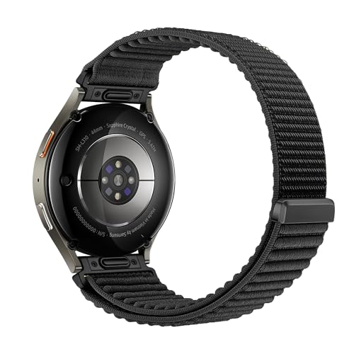 Image of XMUXI 20mm Watch Strap Nylon Compatible with Galaxy Watch 7 /6 /5 /4 40mm 44mm Straps,Compatible with Huawei Watch GT3 42mm /Forerunner 165 /Vivoactive 6 /5 /3 with One Click Metal Connector(NO WATCH)