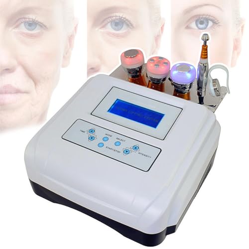 BoluDukNN Máquina Portátil De Mesoterapia por Electroporación,4 En 1 Aparato De Tonificación Facial por Microcorriente,Máquina De Belleza De Electroporación RF