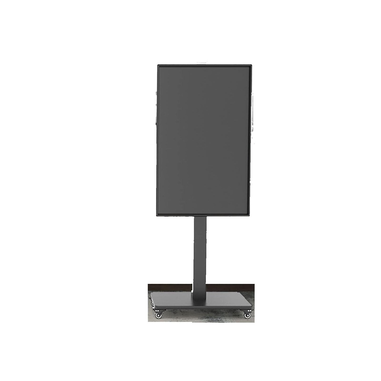 HPTHLY 32-65 Inch Mobile Tv Cart On Wheels - Horizontal And Vertical Screen Rotation Rolling Tv Stand, Conference Room Podium Universal Tv Floor Stand, Portable Floor Tv Stand Holds,