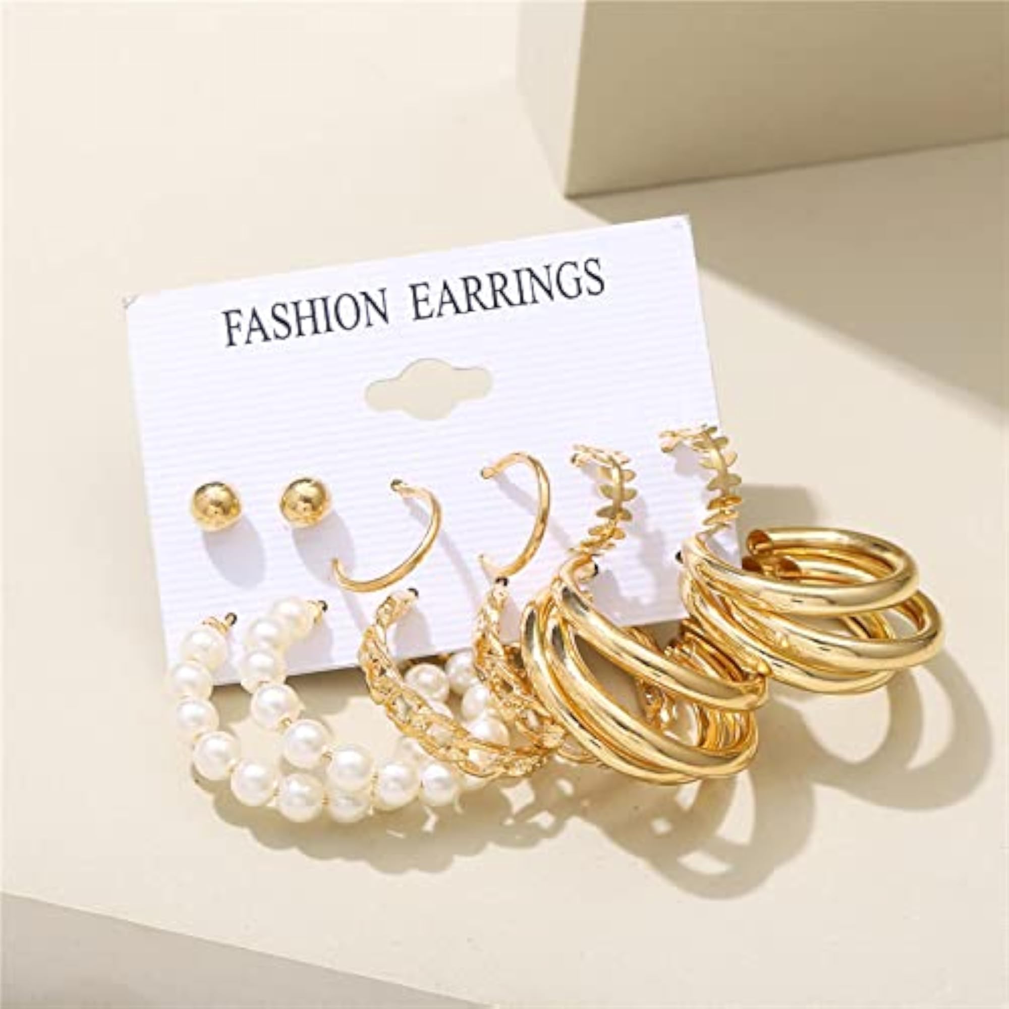 Plated Ear rings Combo for Women (Style 3)