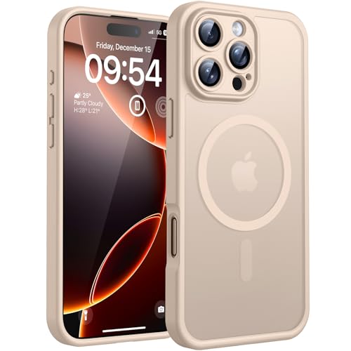 TOCOL for iPhone 16 Pro Max Case, Compatible with MagSafe, Desert