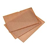 1 Stück DIY 6,4 x 9,5 6,4 x 9,5 cm Prototyp-Papier PCB Universal Experimentierplatine Einreihiges durchgehendes Loch 64 x 95 mm