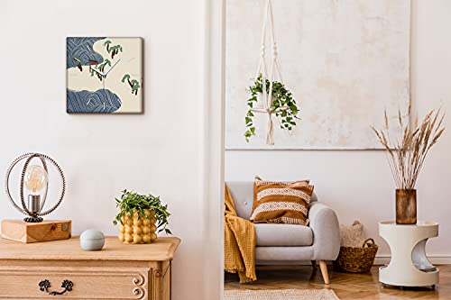 Horloge sur Toile 30x30cm Coloray Deco Murale Asie pour Salon - 4