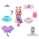 Mit dieser Chelsea-Ankleidepuppe von Barbie Dreamtopia und dem märchenhaften Modeset sind Fantasie und Spielspaß keine Grenzen gesetzt.