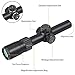 Feyachi Tactical Optics Falcon 1-4x24 SFP Rifle Scope Red Illuminated Starburst Reticle Riflescopes for Hunting Shooting, 30mm (1.2
