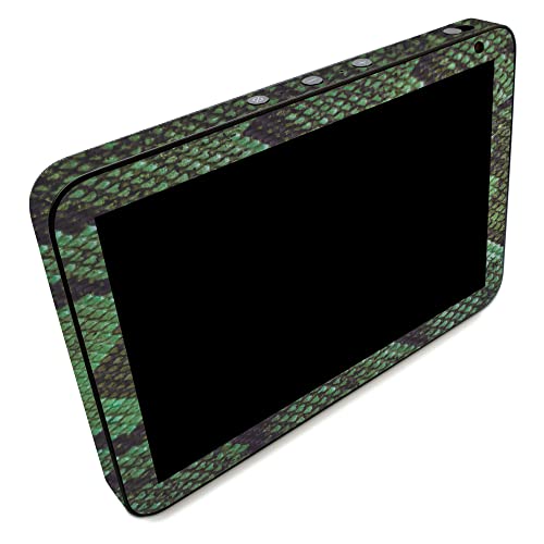 Image of MightySkins Carbon Fiber Skin Compatible with Amazon Echo Show 8 (Gen 2) - Green Serpent | Protective, Durable Textured Carbon Fiber Finish | Easy to Apply | Made in The USA