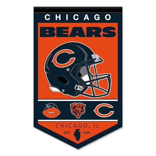 Banderole Chicago Bears WinCraft Heritage bannière murale NFL vintage